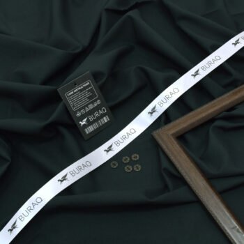 Buraq Men's Wash n' Wear Unstitched - Dark Green